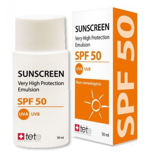 TETE. Солнцезащитный флюид / SUNSCREEN SPF50, 50 мл