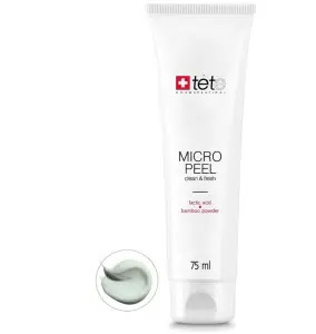 Tete, Micro Peel Мask / Мягкий эксфолиант с молочной и гликолевой кислотами, бамбуковой пудрой (75 мл)