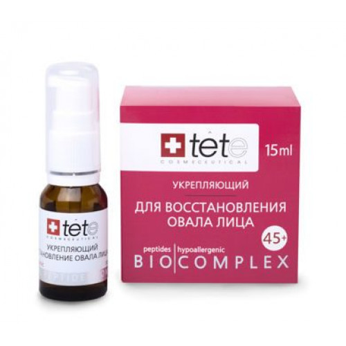 TETE. Биокомплекс УКРЕПЛЯЮЩИЙ для восстановления овала лица, 15 мл